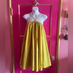 STAUD Yellow Mini Dress